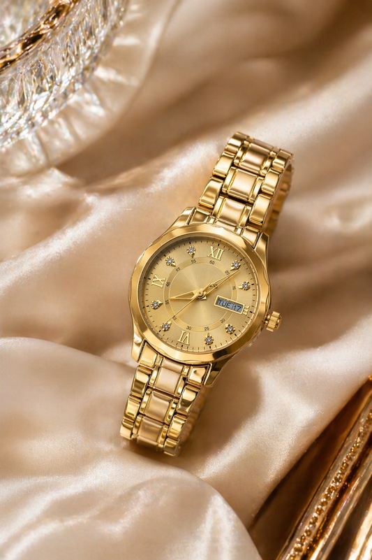 Gohuos Elegant Women’s Gold Analog Quartz Watch