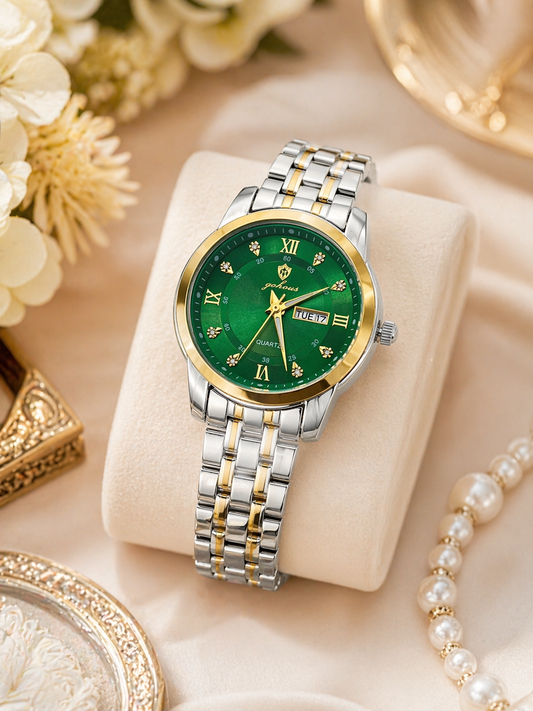 Gohuos Women's Elegant Round Dial Analog Quartz Watch